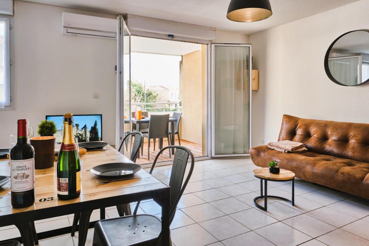 Tout Confort ! Calme, Climatisation, Piscine, Parking Gratuit, Grande Terrasse, Netflix, Wifi Carcassonne Exterior foto